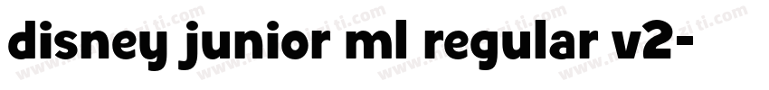 disney junior ml regular v2字体转换